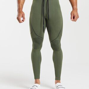 Gymshark 315 Seamless Tights Men’s Medium in Winter Olive